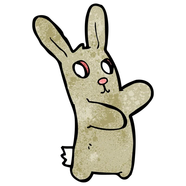 Scary bunny cartoon — Stockový vektor