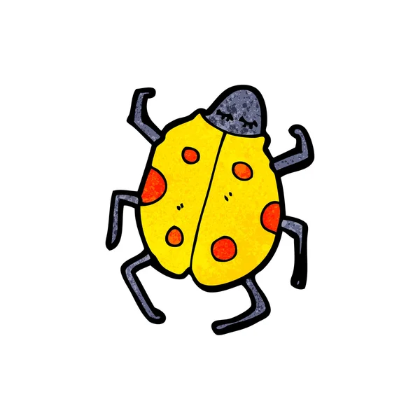 Желтый жук-людоед — стоковый вектор