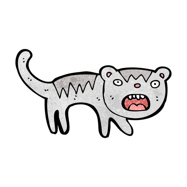 Divertido gato de dibujos animados — Vector de stock