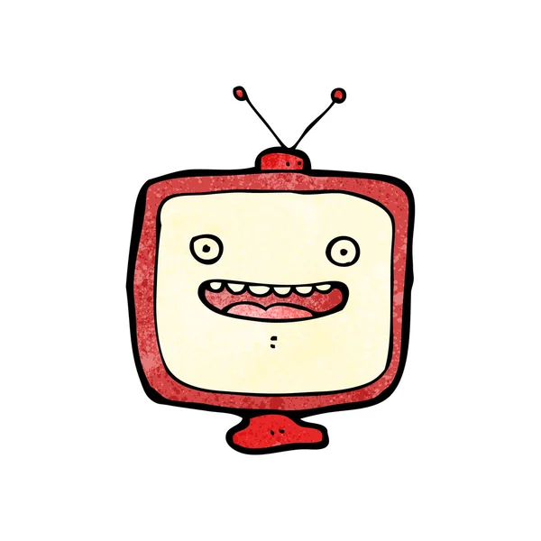 Lachende televisie cartoon — Stockvector