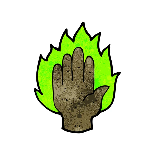 Magische hand cartoon — Stockvector