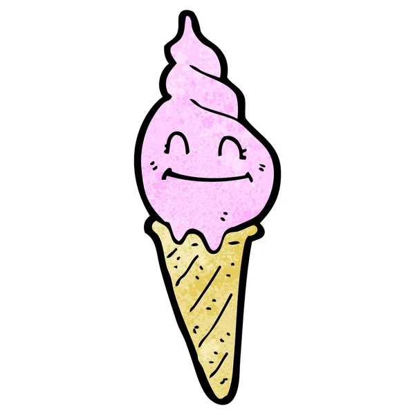 Dibujos animados helado — Vector de stock