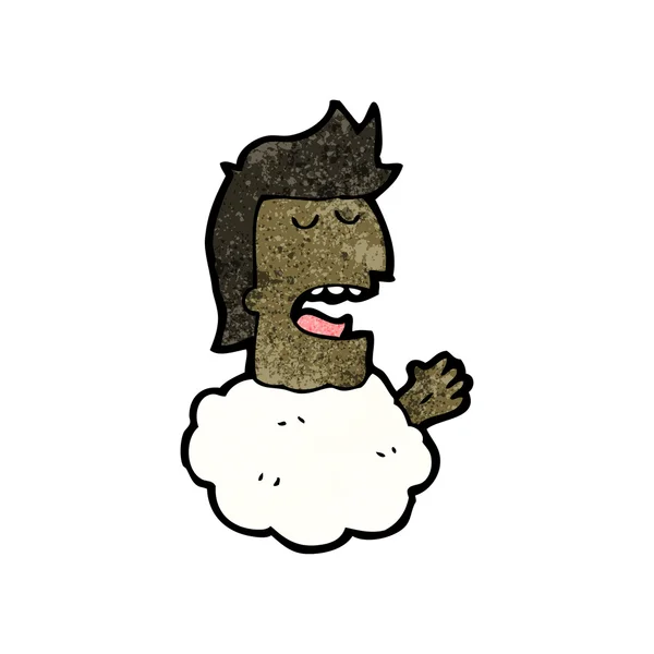 Cloud man cartoon — Stock Vector
