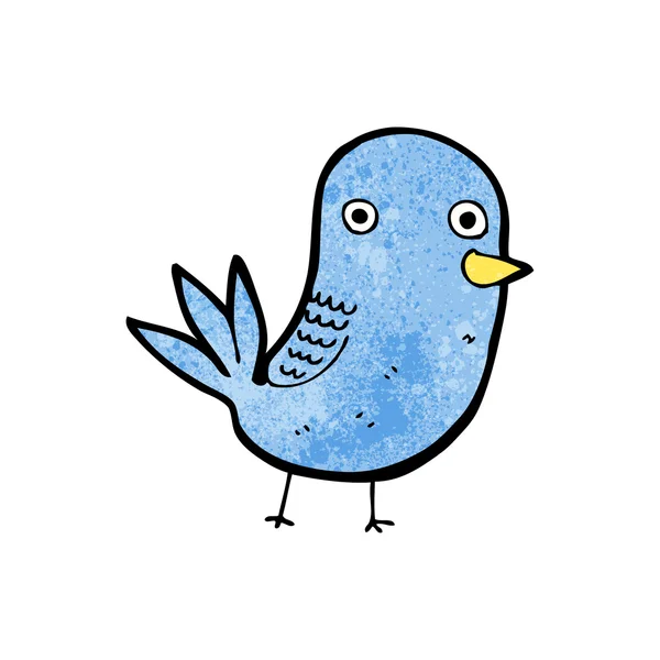 Смешная карикатура на синих птиц — стоковый вектор