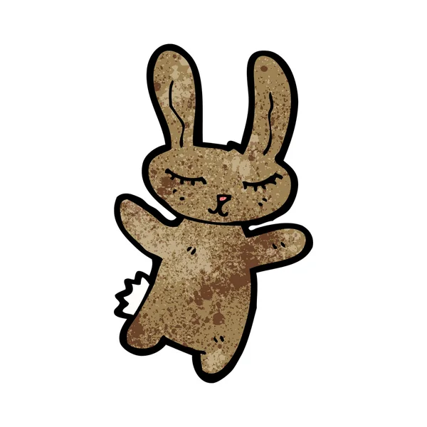 Caricature de lapin brun — Image vectorielle