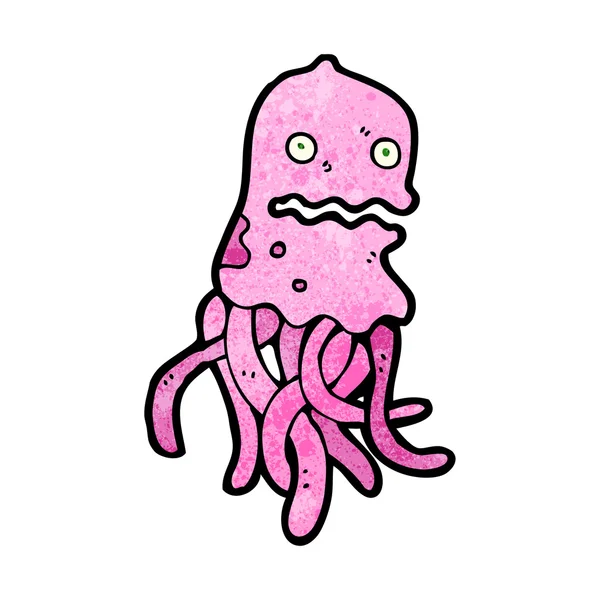 Desenho animado rosa medusa —  Vetores de Stock