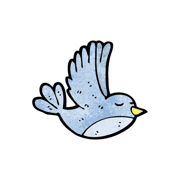 Flying bluebird cartoon — Stock Vector