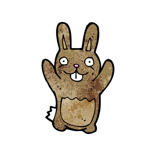 Fåniga kanin cartoon — Stock vektor