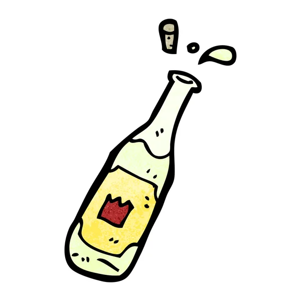 Cartoon wijn fles — Stockvector