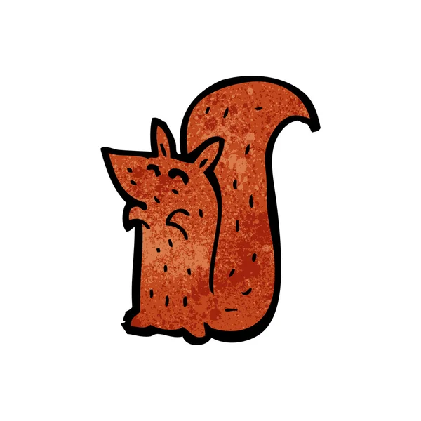 Red squirrel cartoon — Stock Vector