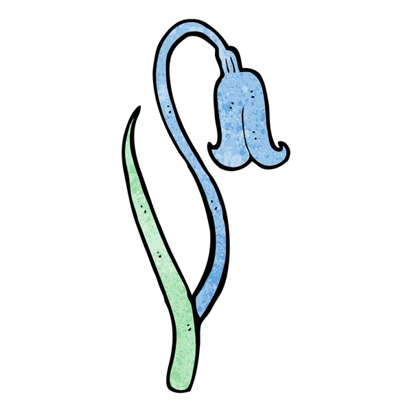 Bluebell bloem cartoon — Stockvector