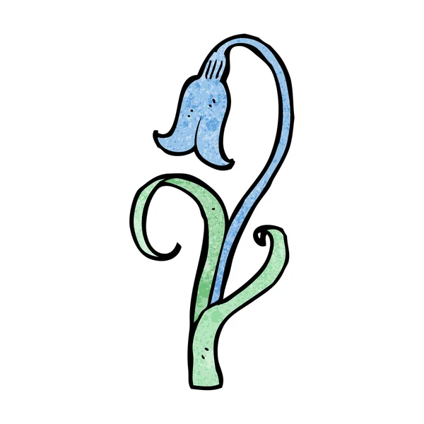 Bluebell bloem cartoon — Stockvector