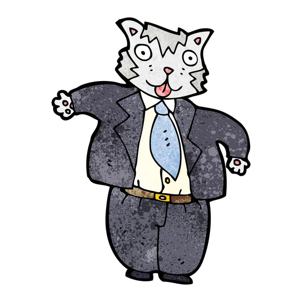 脂肪猫ボス — ストックベクタ
