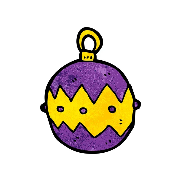 Púrpura Navidad Bauble — Vector de stock