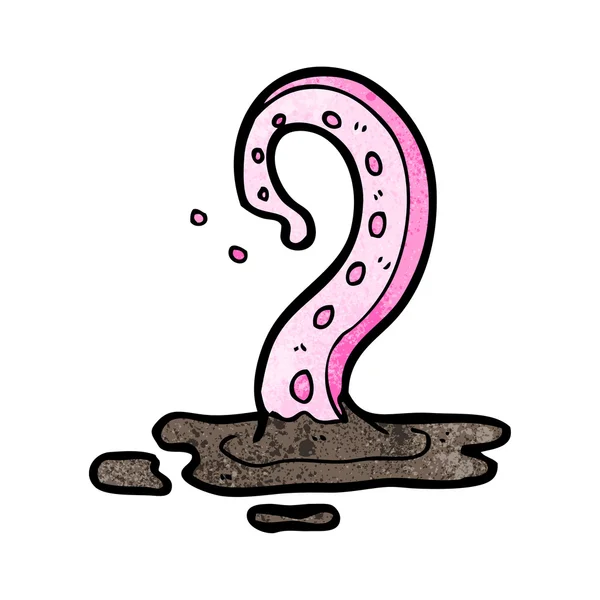Pink tentacle cartoon — Stock vektor