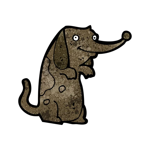 Bedelen bruin pooch hond — Stockvector