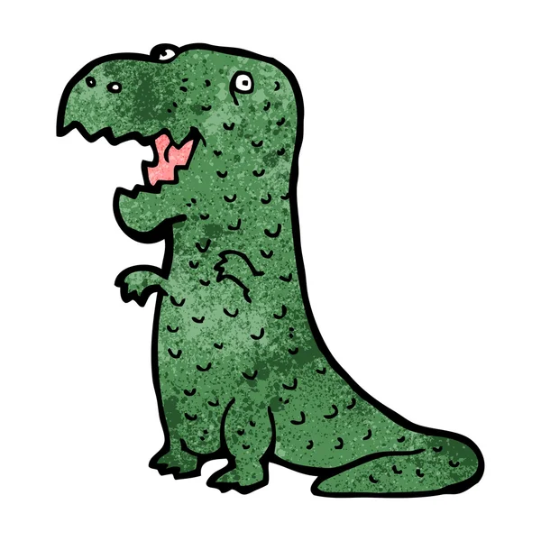 Cartoon crazy dinosaur — Stock Vector