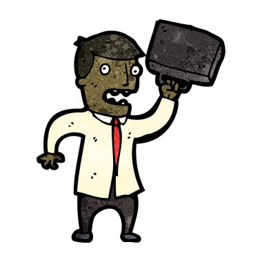 kızgın işadamı karikatür