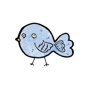 Cartoon Of A Blue Bird clipart