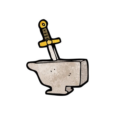 anvil karikatür kılıç