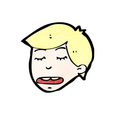 Çocuğun yüzü karikatür (raster sürüm)