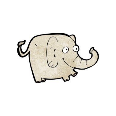 karikatür komik fil