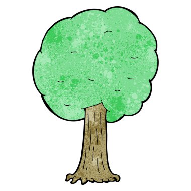 yeşil yaprakları ile ağacı