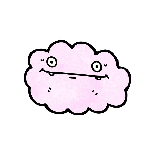 Divertida nube de dibujos animados — Vector de stock