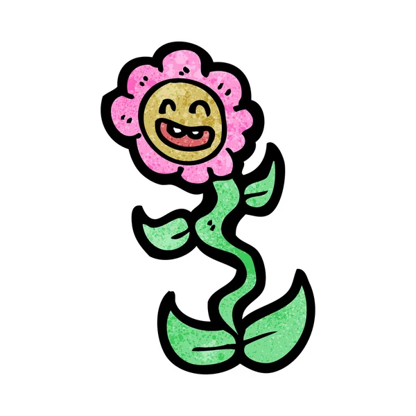 Tanzender Blumen-Cartoon — Stockvektor
