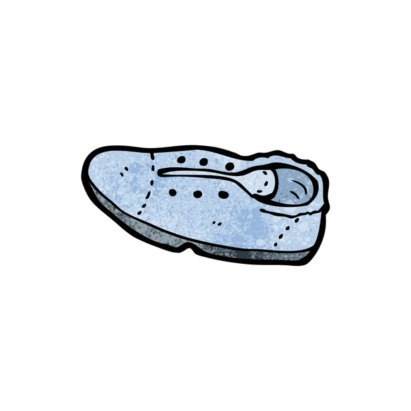 Bleu chaussure dessin animé — Image vectorielle