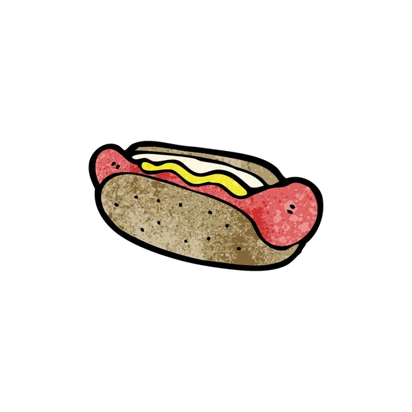 Hot dog dessin animé — Image vectorielle