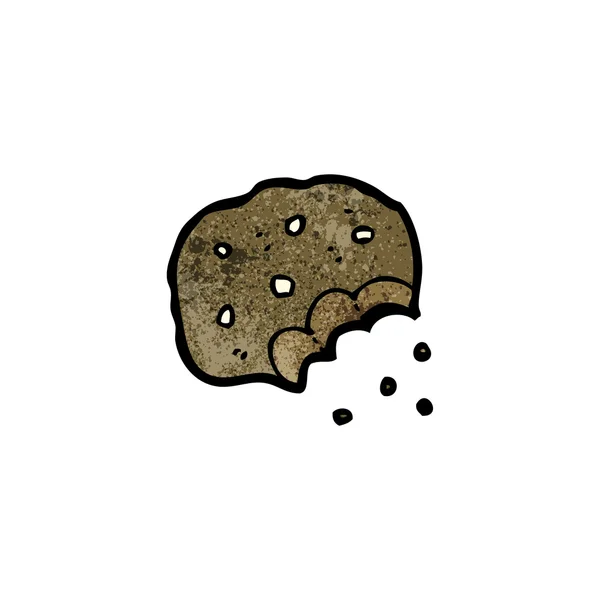 Bitten cookie cartoon — Stock Vector