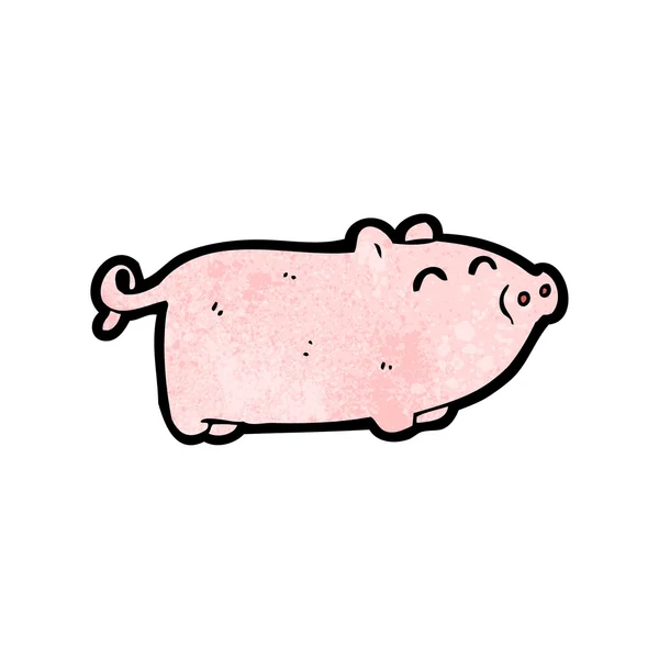 Roze piggy — Stockvector