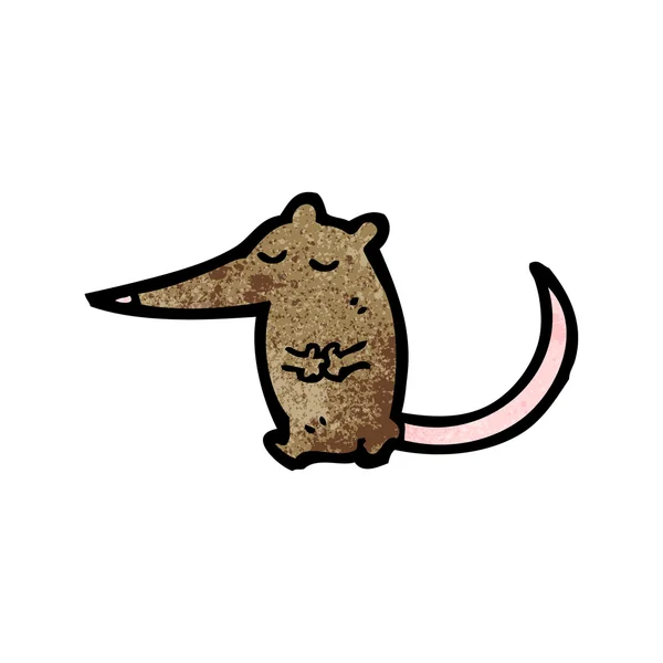 Shy little mouse cartoon — Stock Vector