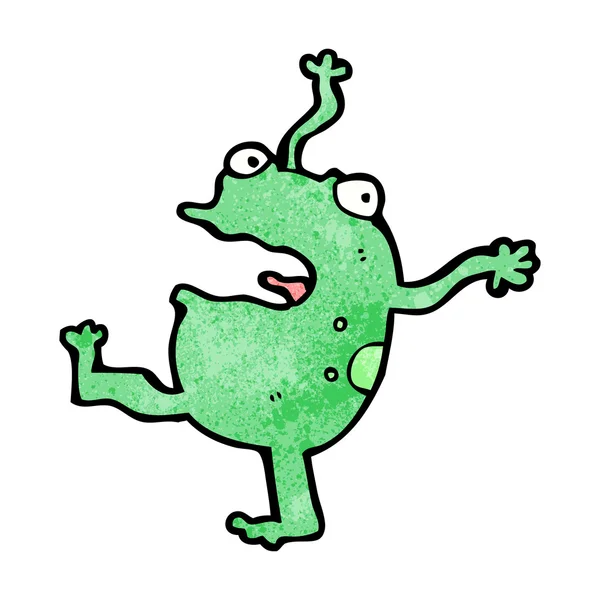 Dancing frog cartoon — Stock Vector