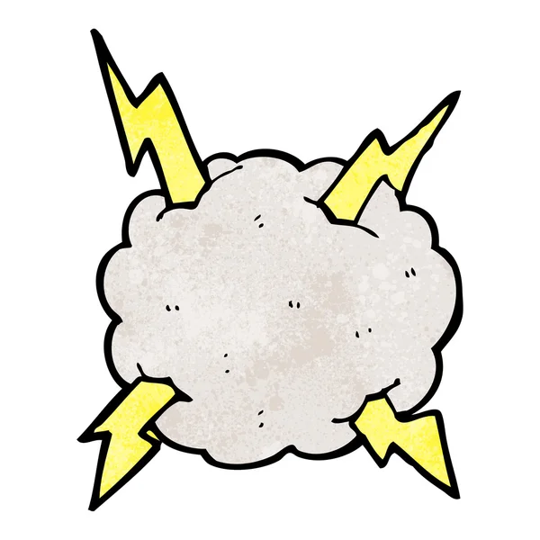 Cartoon lightning cloud — Stock Vector