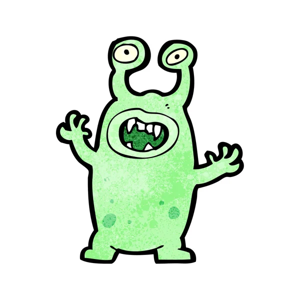 Evil alien cartoon (raster versie) — Stockvector