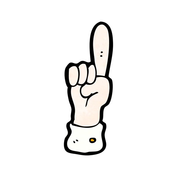 Pekande finger cartoon — Stock vektor