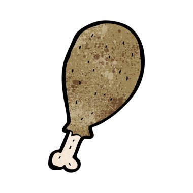 Çizgi film tavuk baget (raster sürüm)