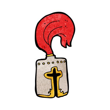 karikatür knight kask