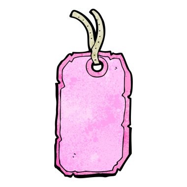 pembe Bagaj etiketi-çizgi film