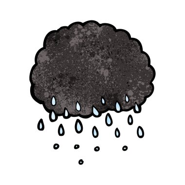 karikatür yağmur bulutu