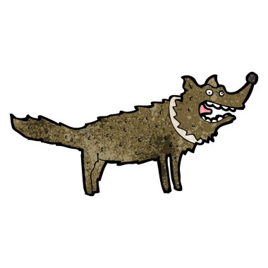 Karikatür havlayan köpek