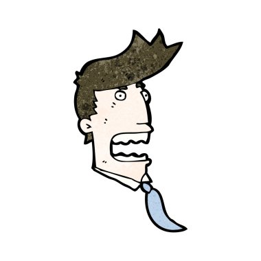 karikatür öfkeli patron