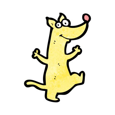 köpek dans çizgi film sarı