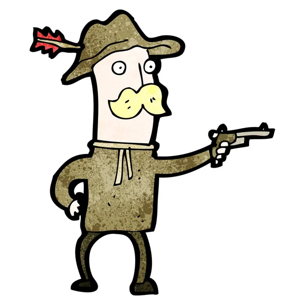 Caricatura de vaquero — Vector de stock