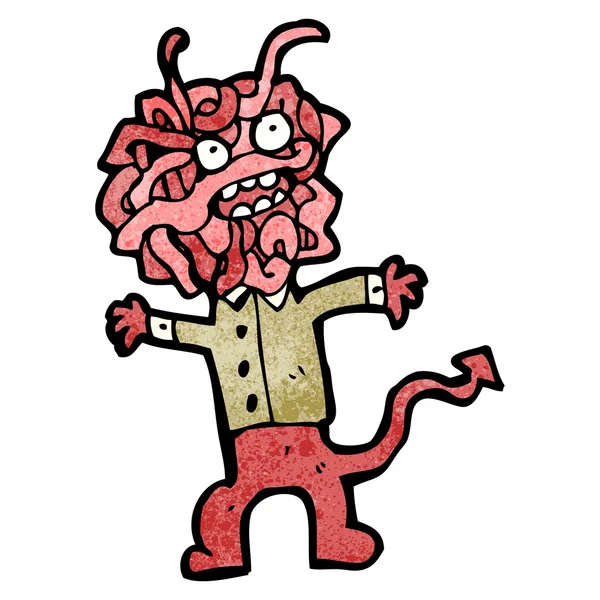 卡通意粉头怪物 — 图库矢量图片