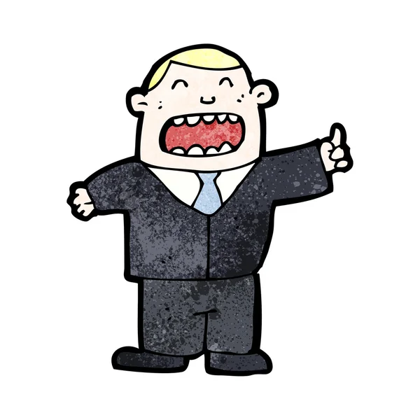 Egotistical boss cartoon — Stock Vector