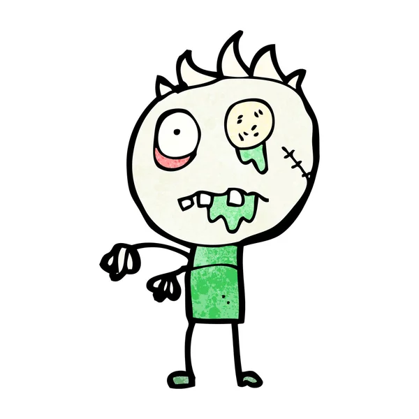 Personaje de dibujos animados zombie — Archivo Imágenes Vectoriales