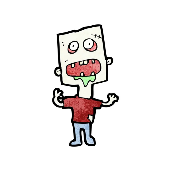 Zombie homme dessin animé — Image vectorielle